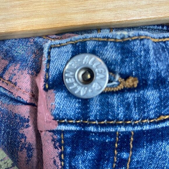 Allen B Hand Painted Denim Skirt - Picture 13 of 15